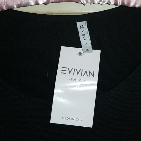 NWT Black tunic from Italy size XL - Picture 2 of 5